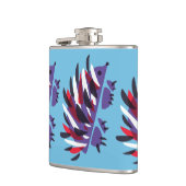 Bunter abstrakter geometrischer niedlicher Igel Flachmann (Links)