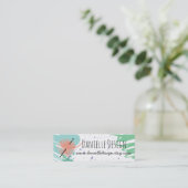 Bunter abstrakter Häkelarbeithakenball des Garns Mini Visitenkarte (Stehend Vorderseite)