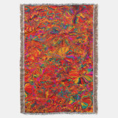 Bunter abstrakter multi Farbhintergrund Decke (Vorderseite Vertikal)