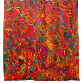 Bunter abstrakter multi Farbhintergrund Duschvorhang (Vorderseite)