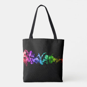 Bunter abstrakter Rauch - ein Regenbogen in der Tasche