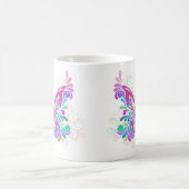 Bunter abstrakter Schmetterling Kaffeetasse (Mittel)