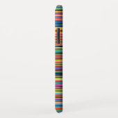 Bunter abstrakter Streifenentwurf Case-Mate iPhone Hülle (Hinten/Rechts)