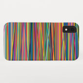 Bunter abstrakter Streifenentwurf Case-Mate iPhone Hülle (Rückseite (Horizontal))