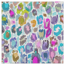 Bunter abstrakter Watercolor-Leopard-Druck Stoff