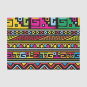 Bunter Afrika-Muster-Entwurf Seidenpapier