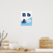 Bunter Alphabet-Lernposter Buchstabe B Poster (Küche)