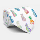 bunter Ananas Krawatte (Gerollt)
