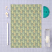 Bunter Ananasfrucht grüner Sommerpattern Seidenpapier (Handwerk)