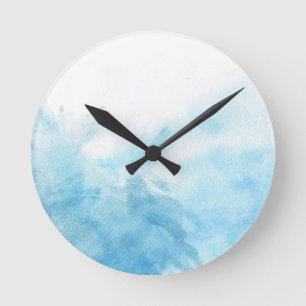 bunter Aquarellhintergrund für Ihr Runde Wanduhr