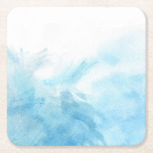 bunter Aquarellhintergrund für Ihre 2 Rechteckiger Pappuntersetzer