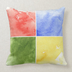 bunter Aquarellhintergrund für Ihren Entwurf Kissen