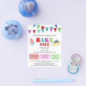 Bunter Back- oder Kuchensale-Fundraiser Flyer (Einzeln)