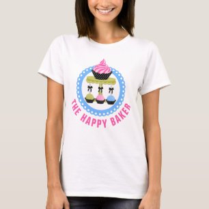 Bunter Bäcker Cakepops und kleiner Kuchen T-Shirt