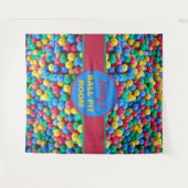 Bunter Ball-Gruben-Ball-Ball-Gruben-Raum-Dekor Wandteppich (Vorderseite (Horizontal))