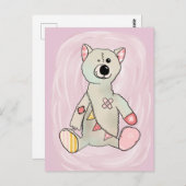 Bunter Bär Postkarte (Vorne/Hinten)