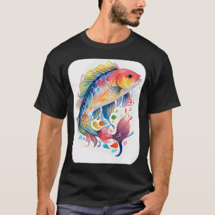 Bunter Barschfisch T-Shirt