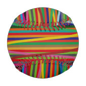 Bunter Baseball aus Yarn (Rückseite)