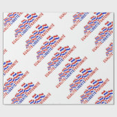 Bunter Bastille-Tagesentwurf Geschenkpapier (Flach)