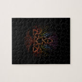 Bunter Baum des Lebens mit Triquetra Puzzle (Horizontal)