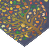 Bunter Baum für Tu Bishvat Tischdecke (Schrägansicht)