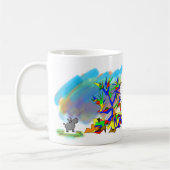 bunter Baum Kaffeetasse (Links)