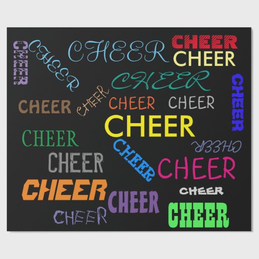 Bunter Beifall-personalisiertes Verpackungs-Papier Geschenkpapier (Flach)