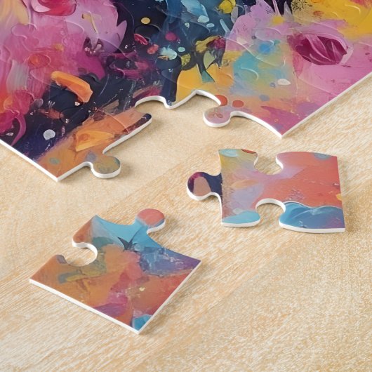 Bunter Berner Hund Puzzle (Seite)