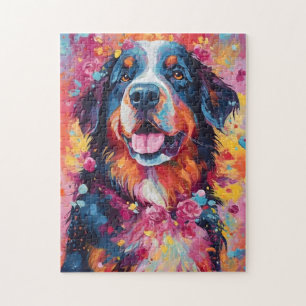 Bunter Berner Hund Puzzle