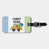 Bunter Betonmischer Gepäckanhänger (Vorderseite horizontal)