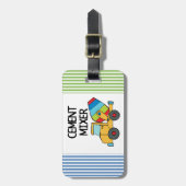 Bunter Betonmischer Gepäckanhänger (Vorderseite vertikal)