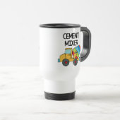 Bunter Betonmischer Reisebecher (VorderseiteRechts)