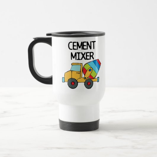 Bunter Betonmischer Reisebecher (Links)