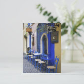 Bunter blauer Eingang und Abstellgleis zum alten Postkarte (Stehend Vorderseite)