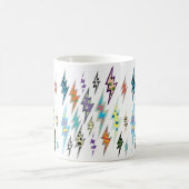 Bunter Blitz-Bolzen Kaffeetasse (Mittel)