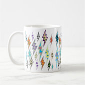 Bunter Blitz-Bolzen Kaffeetasse (Links)