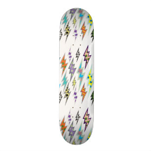 Bunter Blitz-Bolzen Skateboard