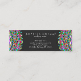 Bunter BlumeMandala Mini Visitenkarte