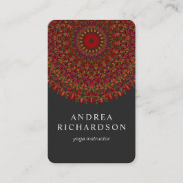 Bunter BlumeMandala Visitenkarte