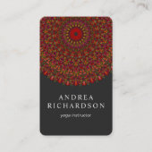 Bunter BlumeMandala Visitenkarte (Vorderseite)