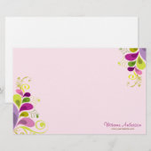 Bunter BlumenDeko-Blätter-Natur-Kunst-DekoChic Briefpapier (Vorne/Hinten)