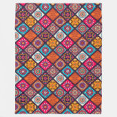 bunter bohischer Stil Fleecedecke (Vorderseite)