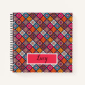 bunter bohischer Stil Notizblock (Vorderseite)