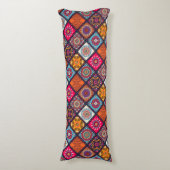 bunter bohischer Stil Seitenschläferkissen (Vorderseite Vertikal)