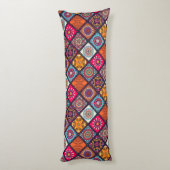 bunter bohischer Stil Seitenschläferkissen (Rückseite (Vertikal))