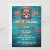 Bunter Boho Halloween-Tag der Toten Einladung (Vorderseite)