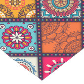 bunter Boho-Stil Großer Tischläufer (Ecke)