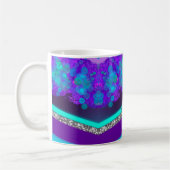 Bunter Bokeh Silver Glitzer Kaffeetasse (Links)