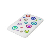 Bunter böser Blick Badematte (Schrägansicht)