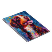 Bunter Bretaghund Notizblock (Rechte Seite)